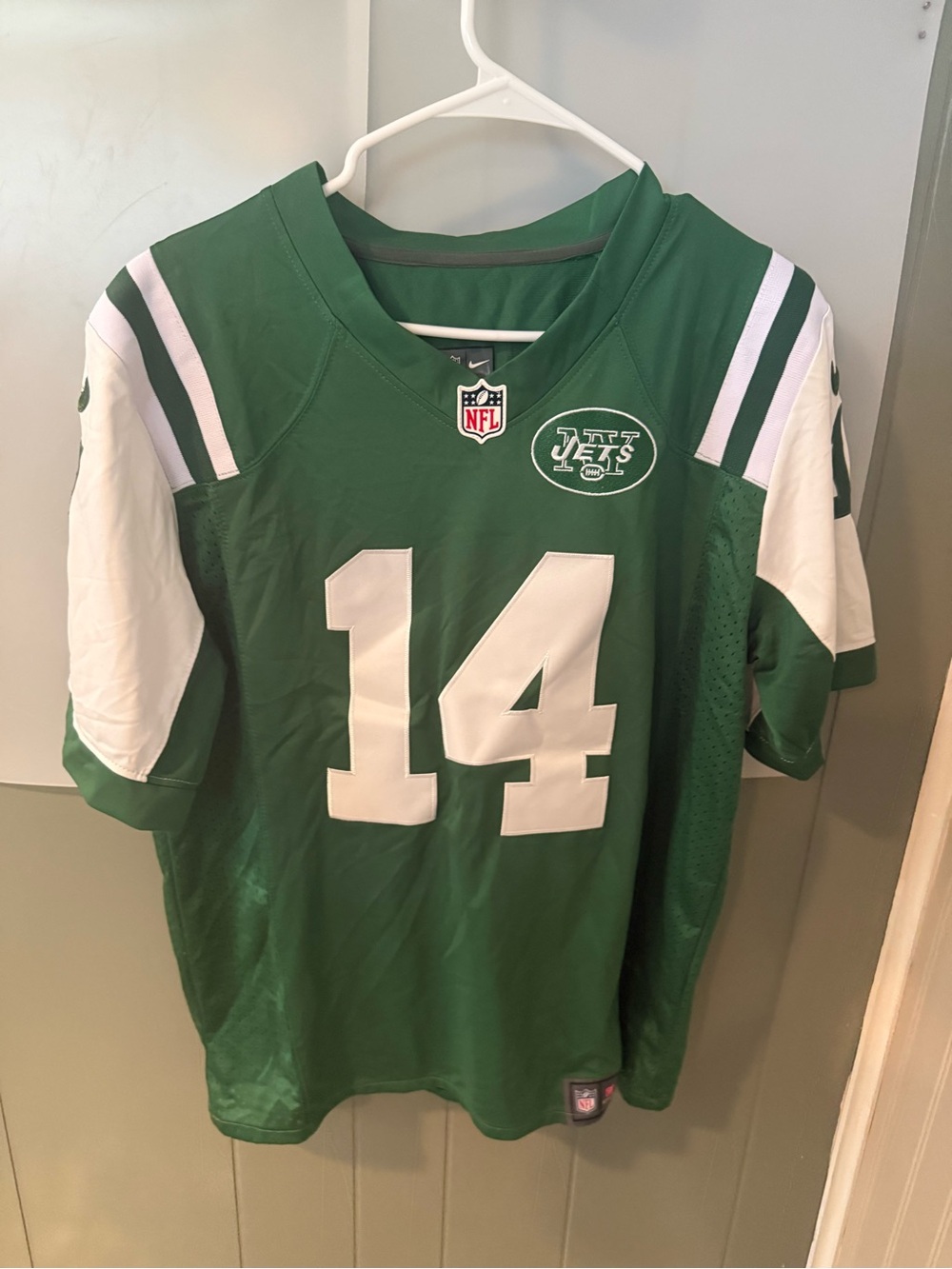 NFL Green Replica Football Jersey with White Accents